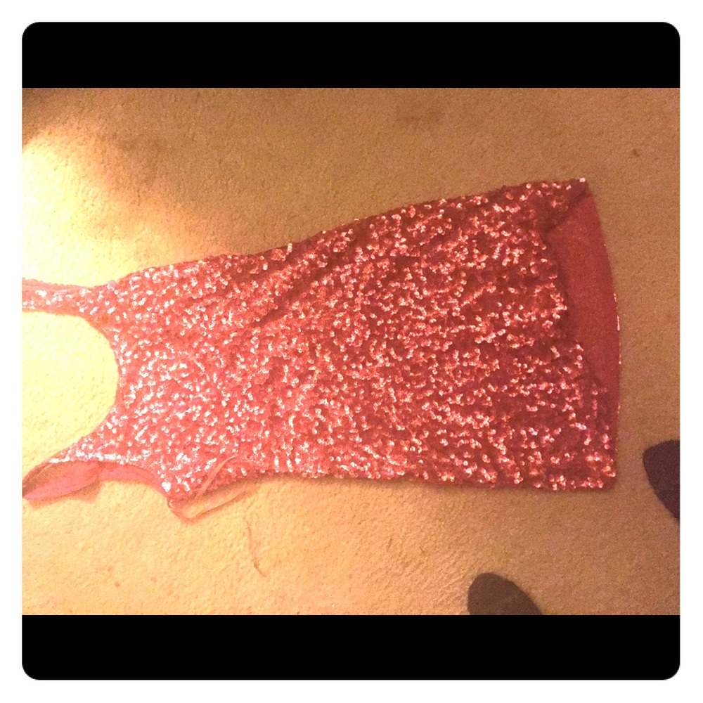 Sparkly pink dress